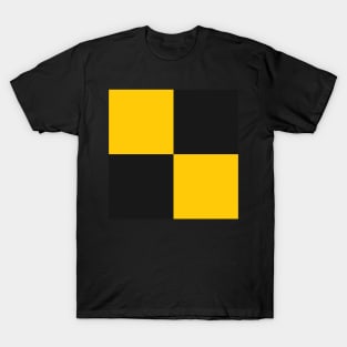 Watford Yellow and Black Checkered Fan Flag T-Shirt